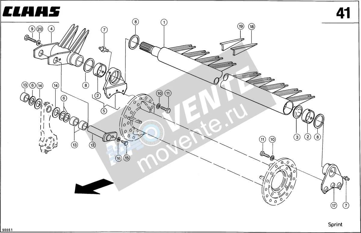 Подшипник 0009624581 CLAAS