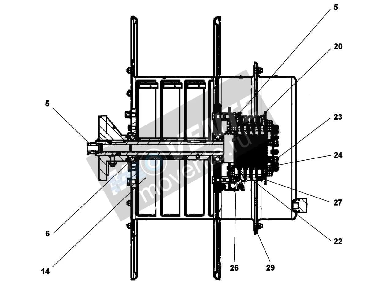 Шарикоподшипник радиальный 745144608 Liebherr