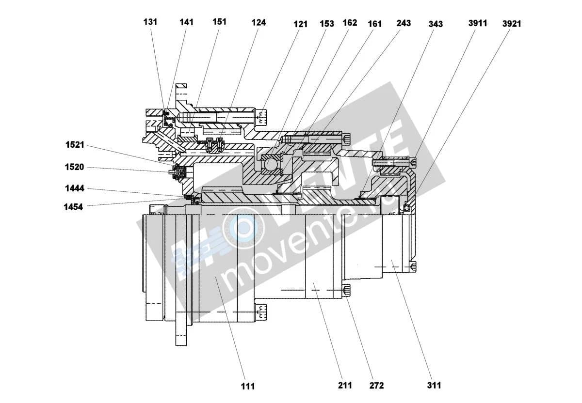 Шарикоподшипник радиальный 745121808 Liebherr
