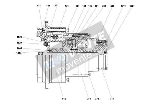 Роликоподшипник с цилиндрическими роликами 11066991 Liebherr