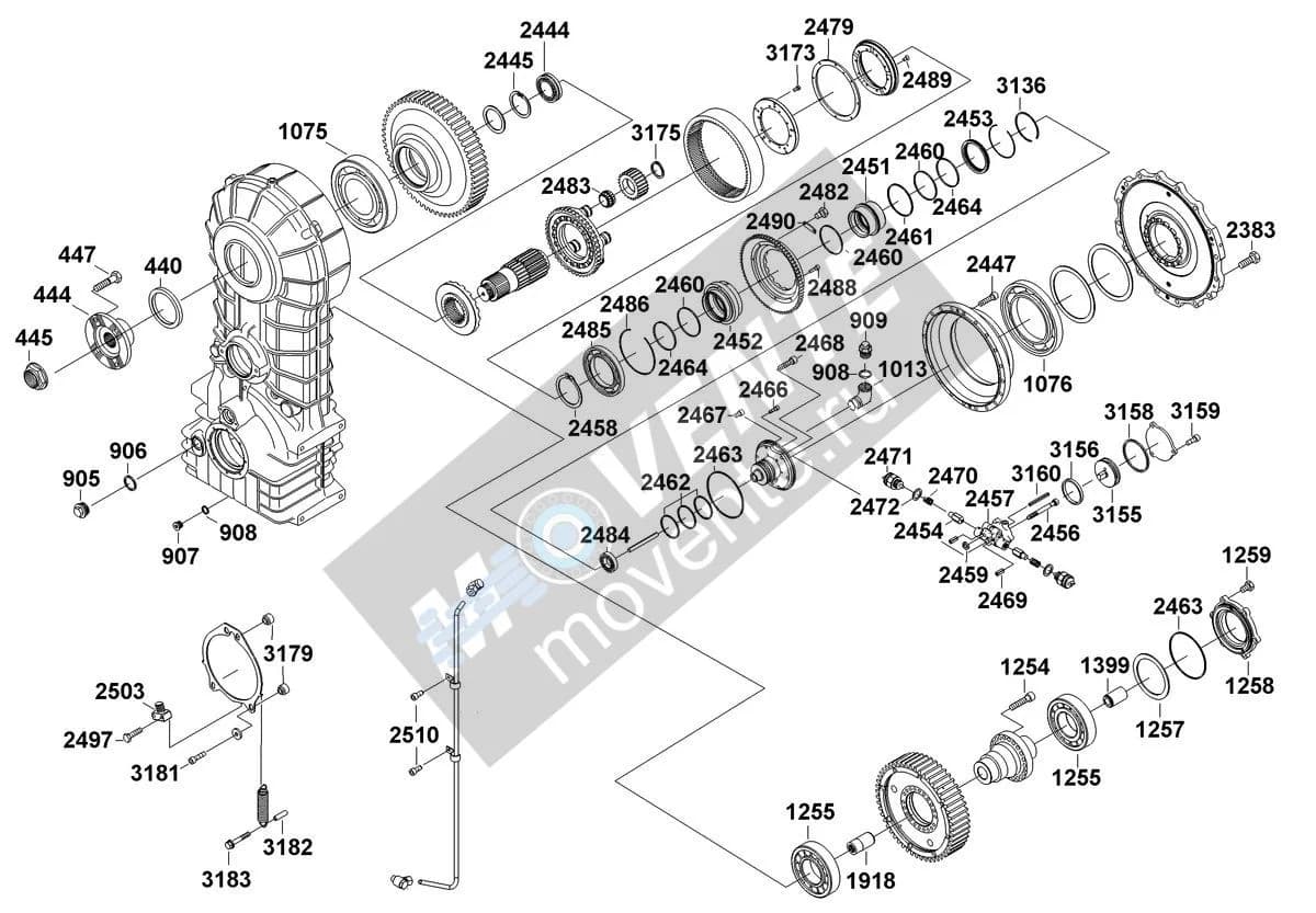 Роликоподшипник с цилиндрическими роликами 746413801 Liebherr