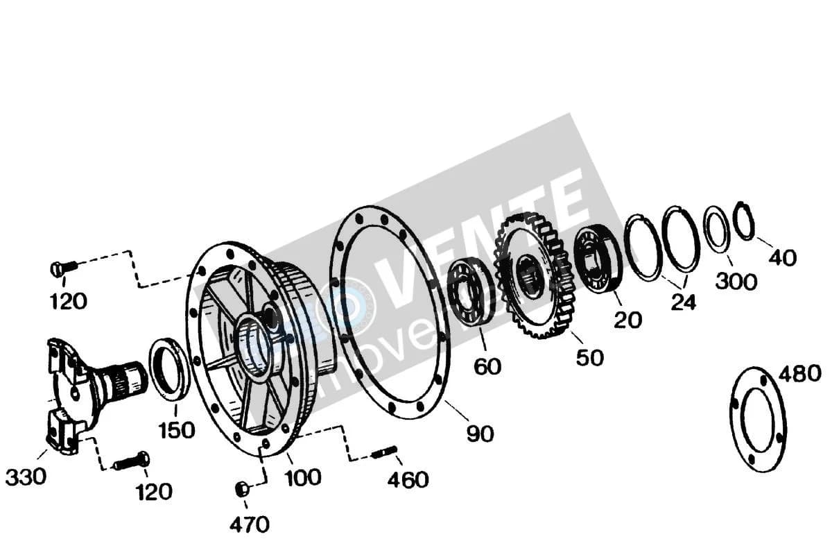 Шарикоподшипник радиальный 500507608 Liebherr