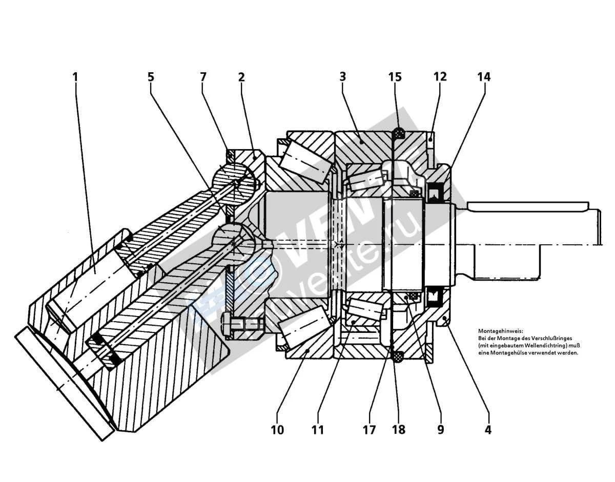 Роликоподшипник конический 570612908 Liebherr