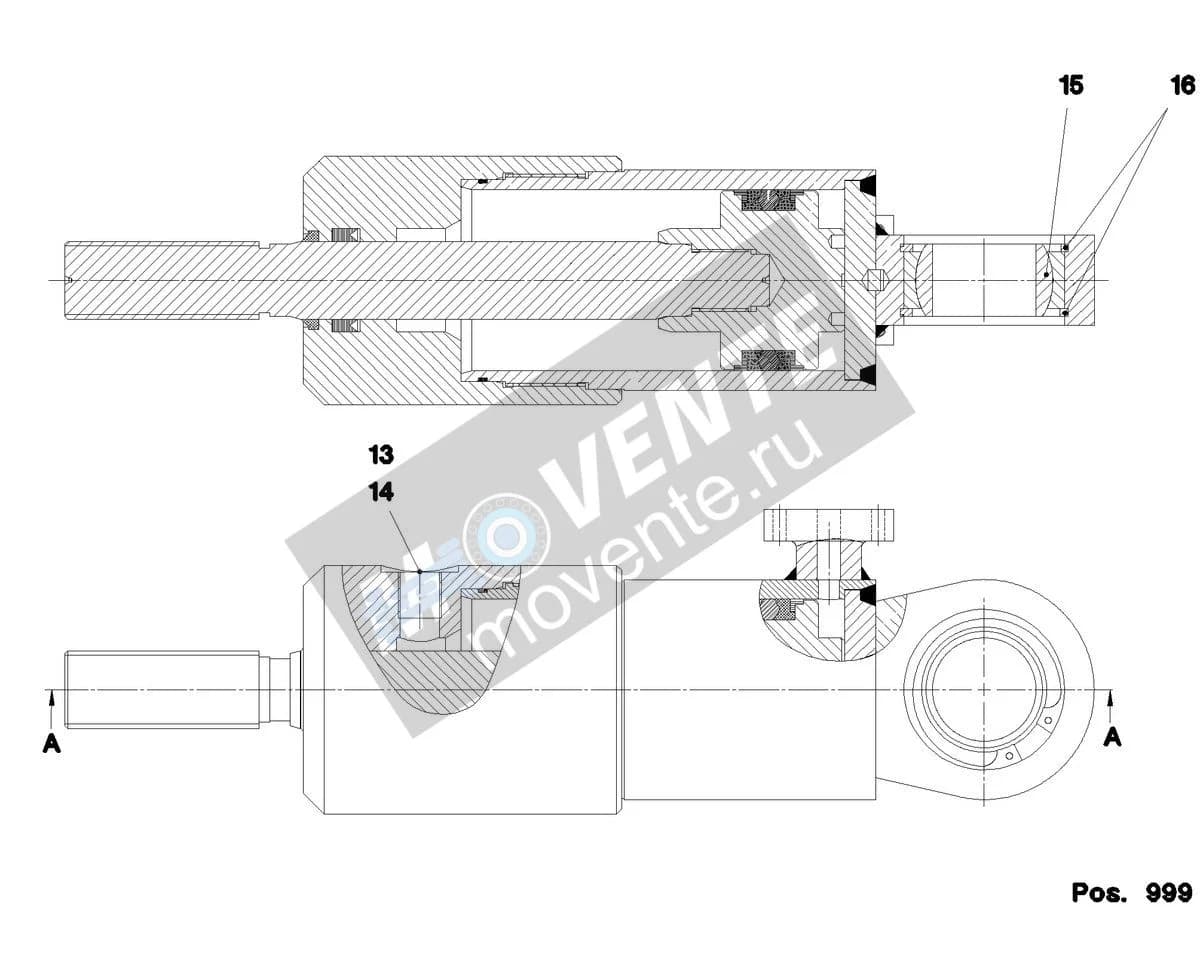 Подшипник шарнира 746911608 Liebherr