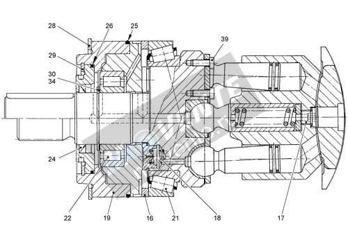 Роликоподшипник с цилиндрическими роликами 4902072 Liebherr