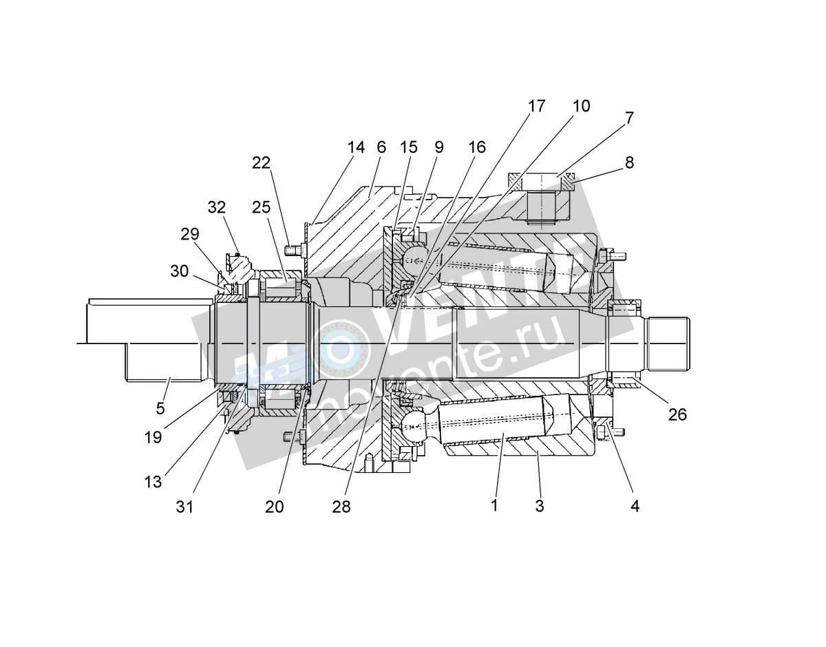 Роликоподшипник цилиндрический 7373586 Liebherr
