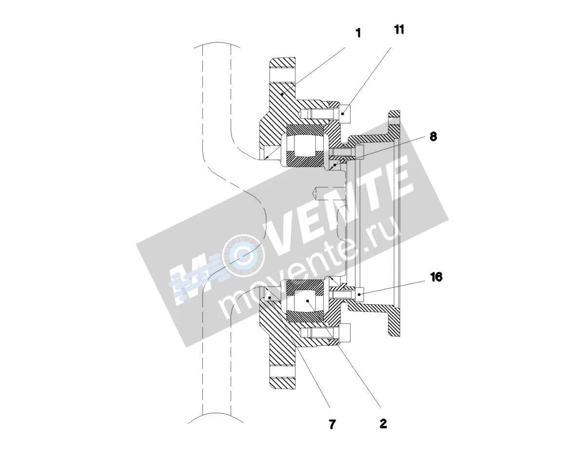 Подшипник барабана 970576401 Liebherr