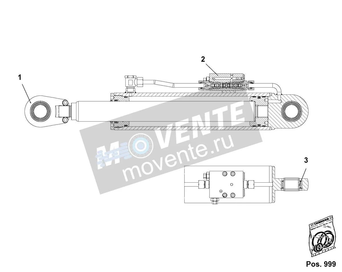 Подшипник шарнира 10652993 Liebherr