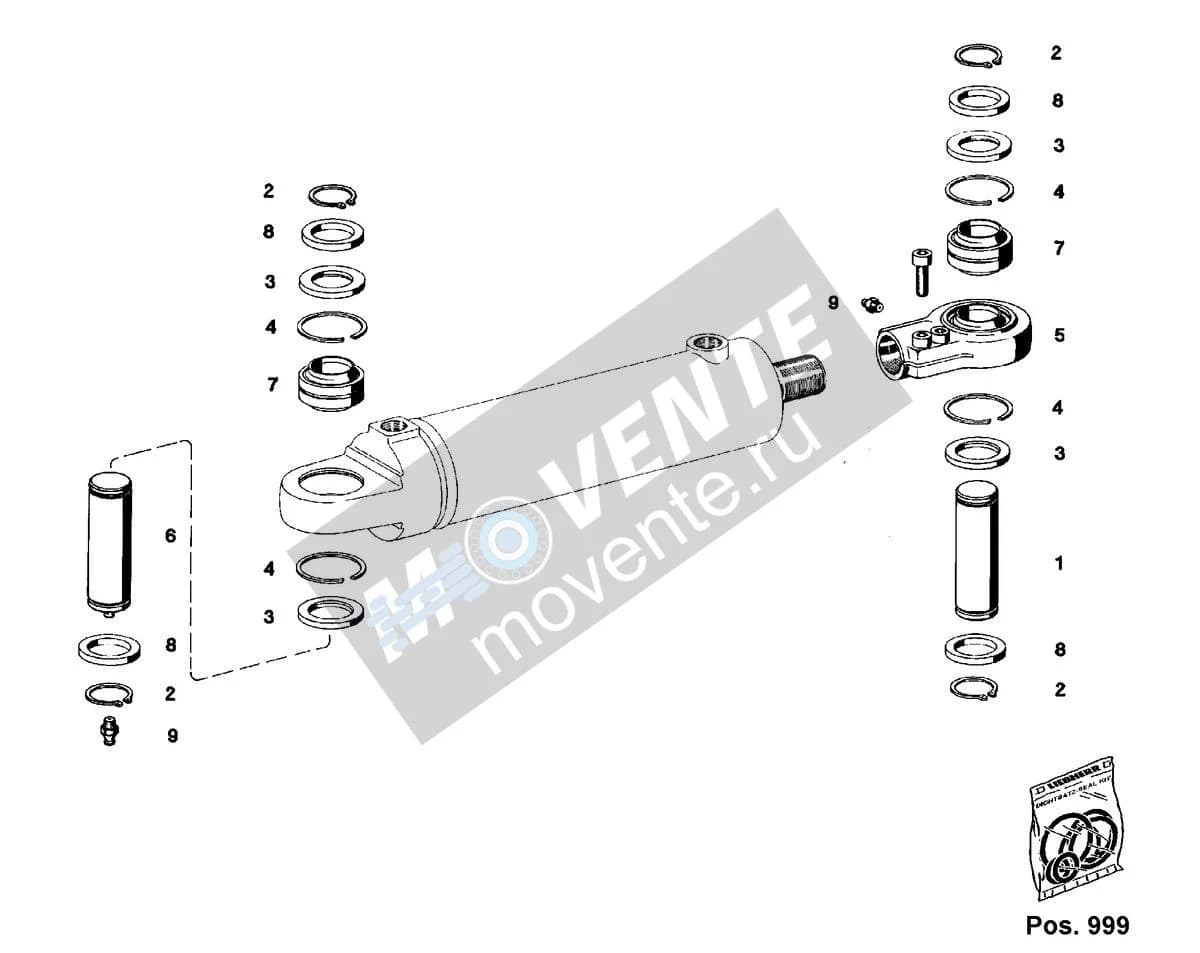 Подшипник шарнира 521106508 Liebherr