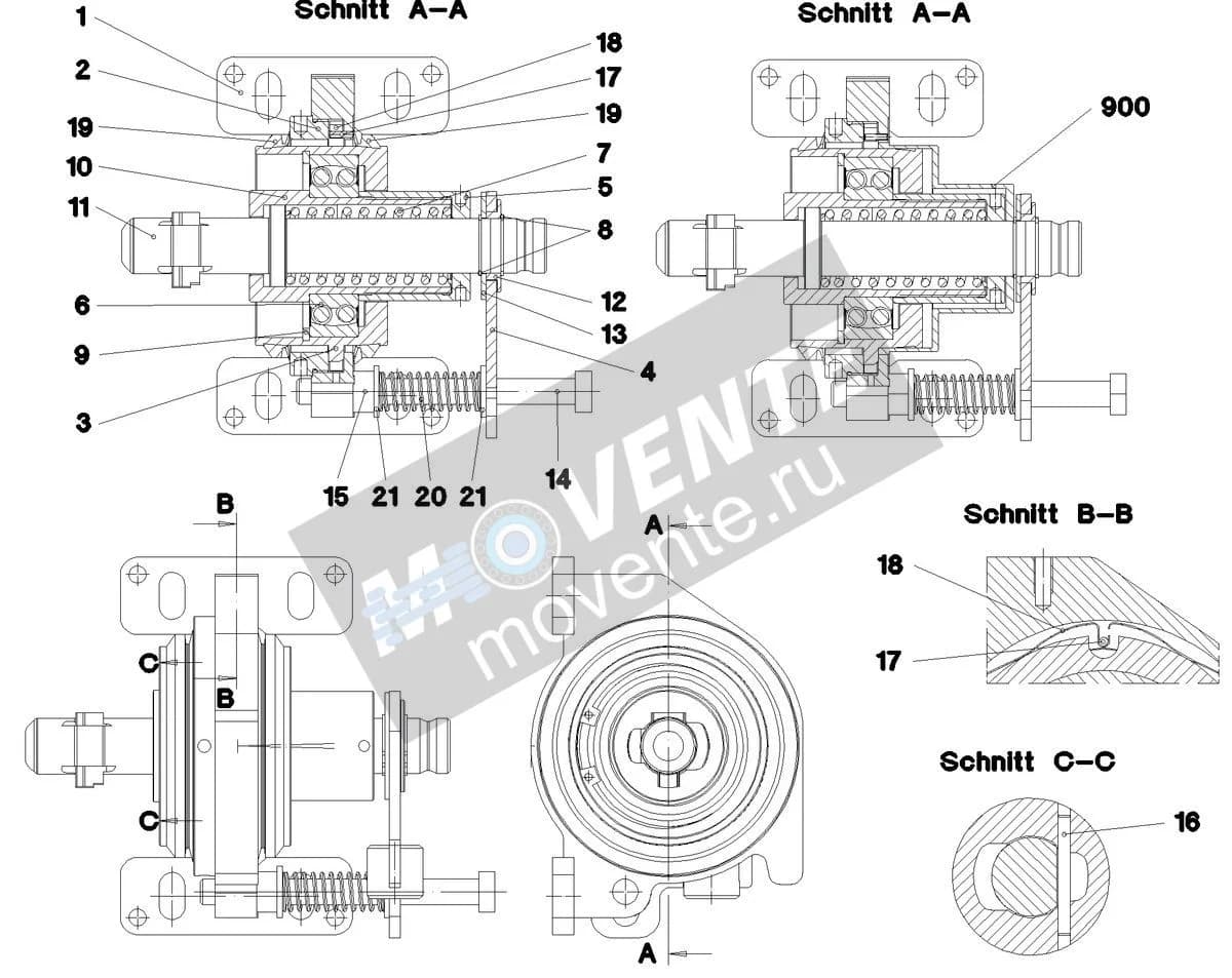 Шарикоподшипник самоустанавливающийся 10813692 Liebherr