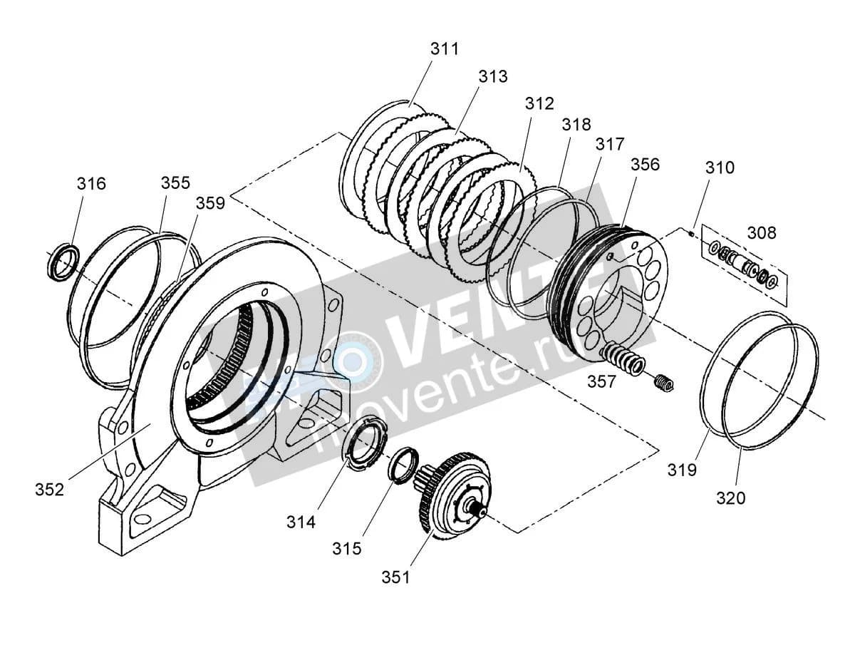 Подшипник упорный 10340727 Liebherr