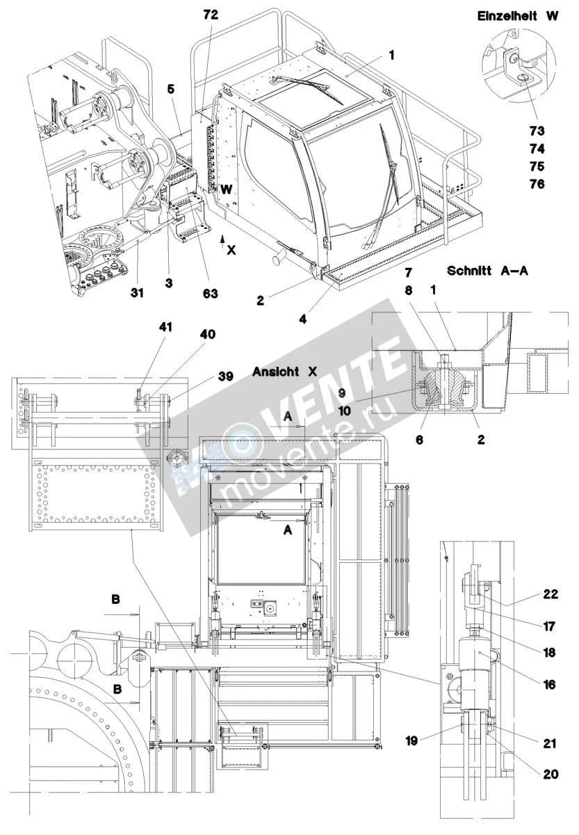 Подшипник конический 10291989 Liebherr