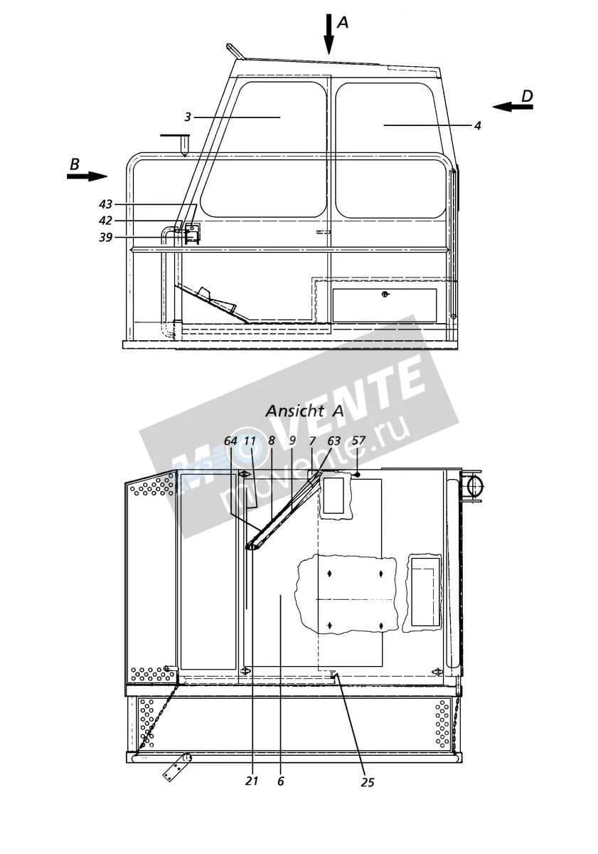 Подшипник стеклоочистителя 571048508 Liebherr