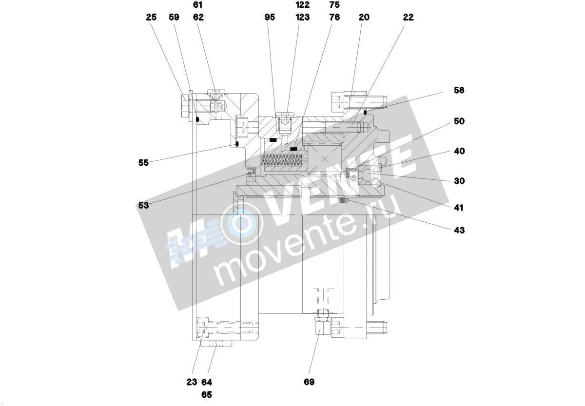 Шарикоподшипник радиальный 745121508 Liebherr