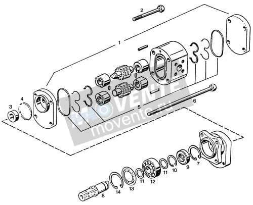 Шарикоподшипник радиально-упорный 513501408 Liebherr