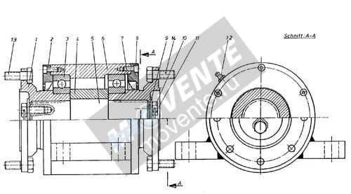 Подшипник промежуточного вала 922088108 Liebherr