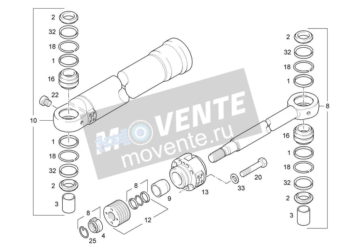 Подшипник шарнира 7002232 Liebherr