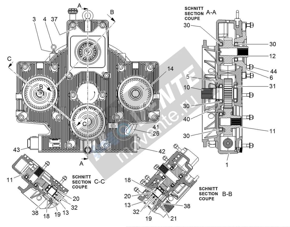 Роликоподшипник с цилиндрическими роликами 4980815 Liebherr