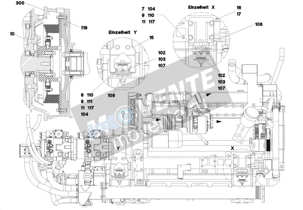 Подшипник конический 10290908 Liebherr