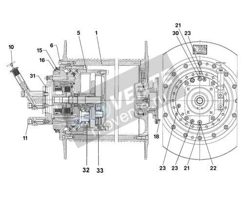 Роликоподшипник с цилиндрическими роликами 10167560 Liebherr