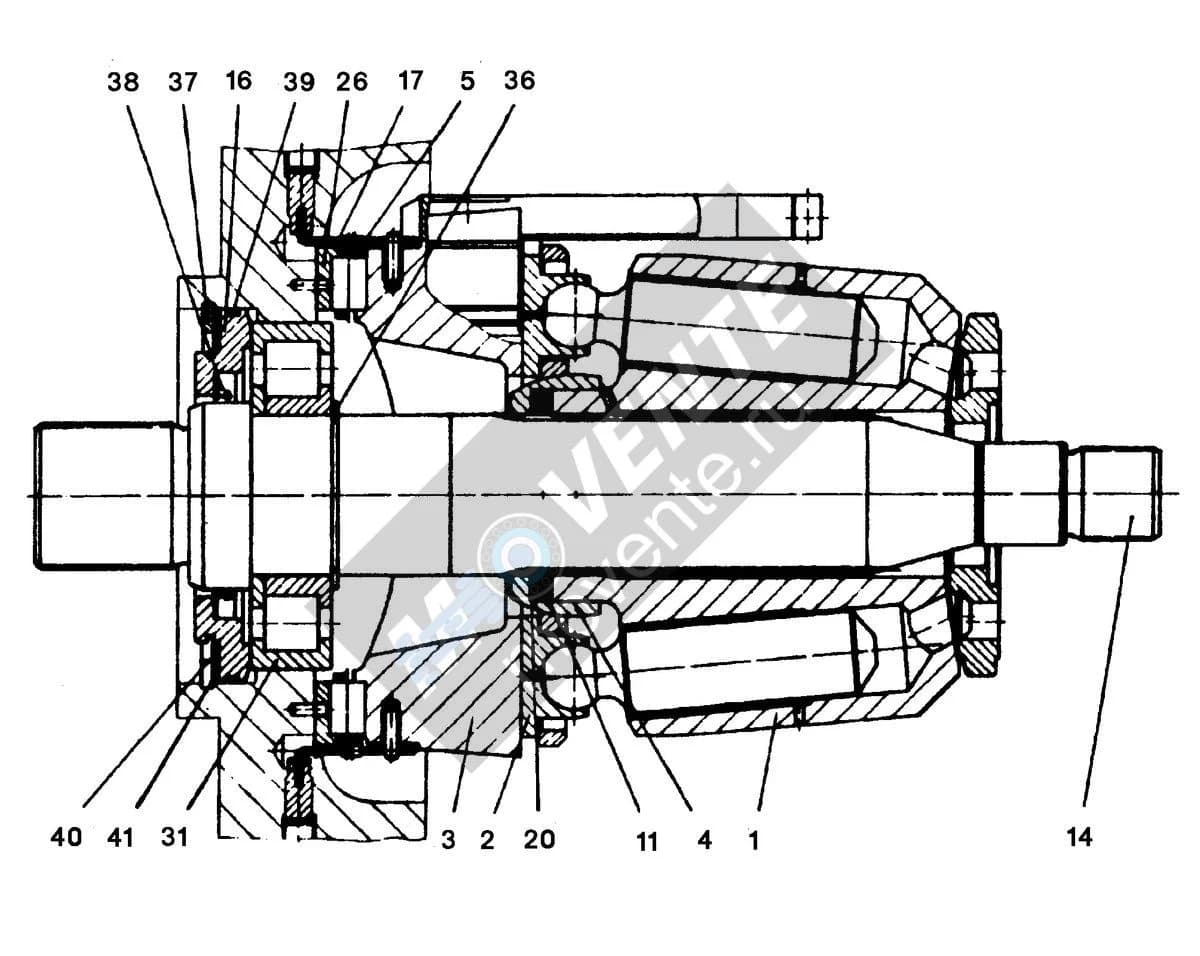 Роликоподшипник с цилиндрическими роликами 514619908 Liebherr
