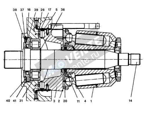 Роликоподшипник с цилиндрическими роликами 514619908 Liebherr