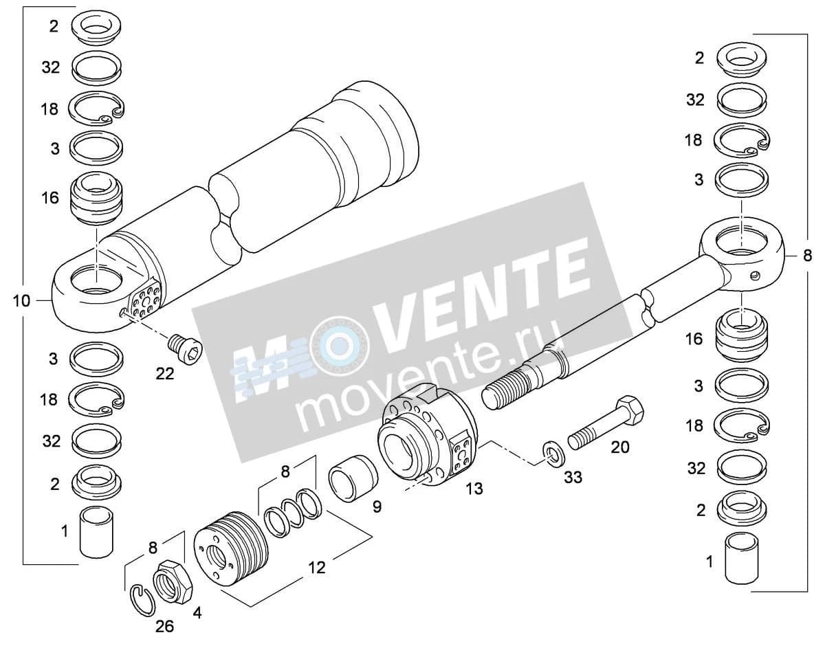 Подшипник шарнира 7002813 Liebherr