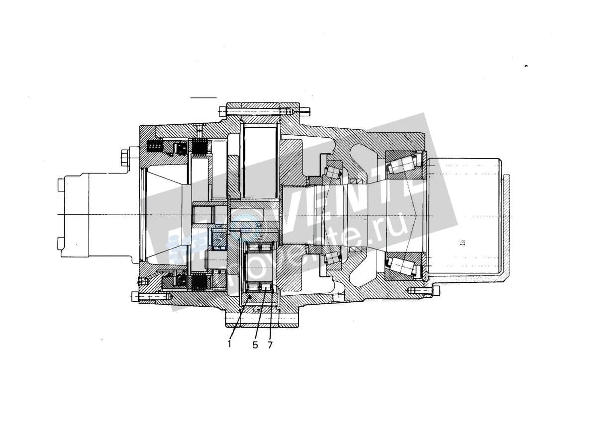Роликоподшипник с цилиндрическими роликами 746410901 Liebherr