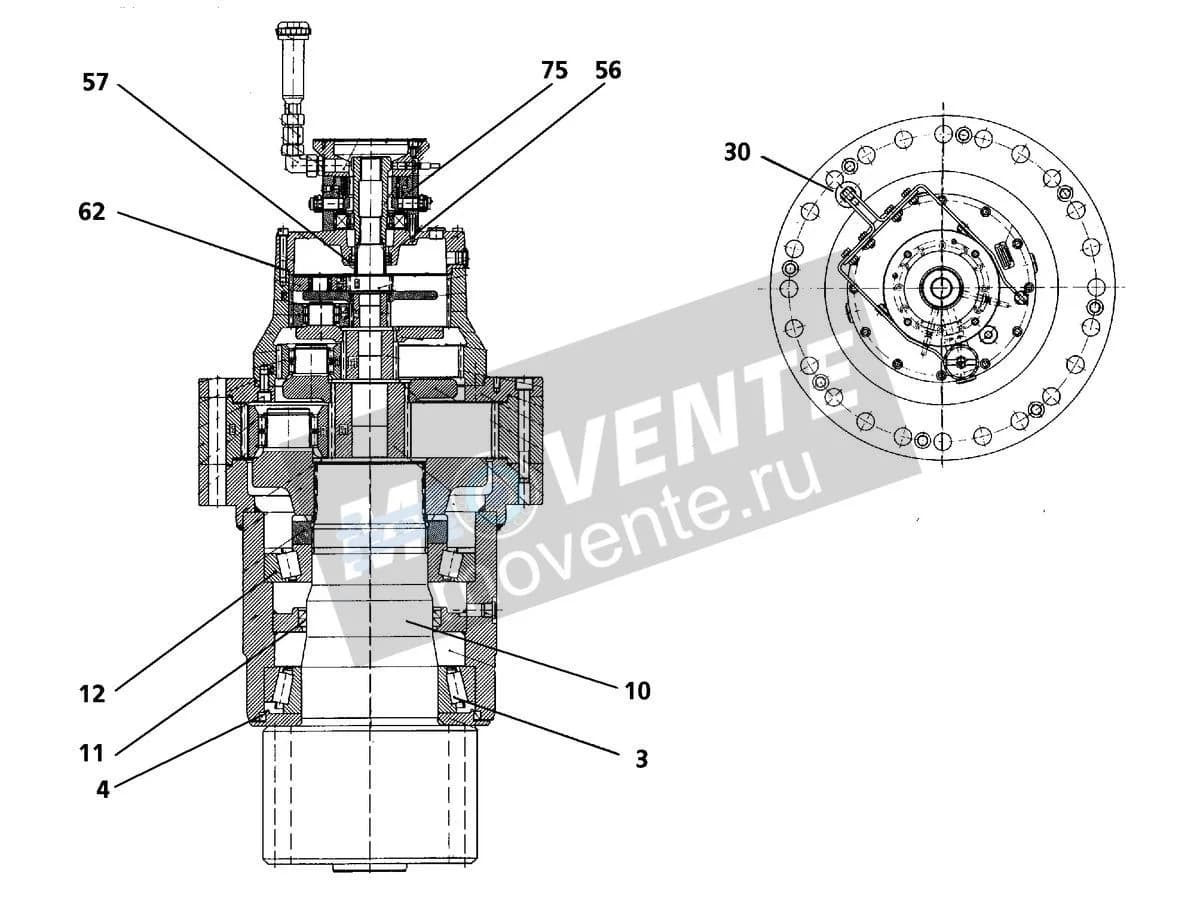 Роликоподшипник конический 746223608 Liebherr
