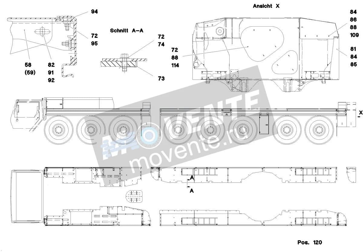 Подшипник круглый 726906608 Liebherr