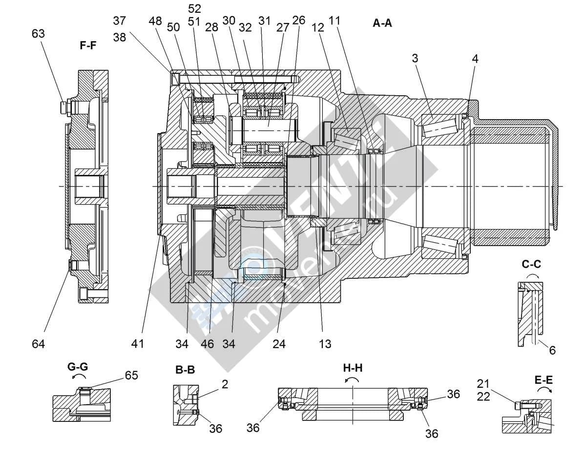 Роликоподшипник с цилиндрическими роликами 10191385 Liebherr