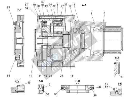 Роликоподшипник с цилиндрическими роликами 10191385 Liebherr
