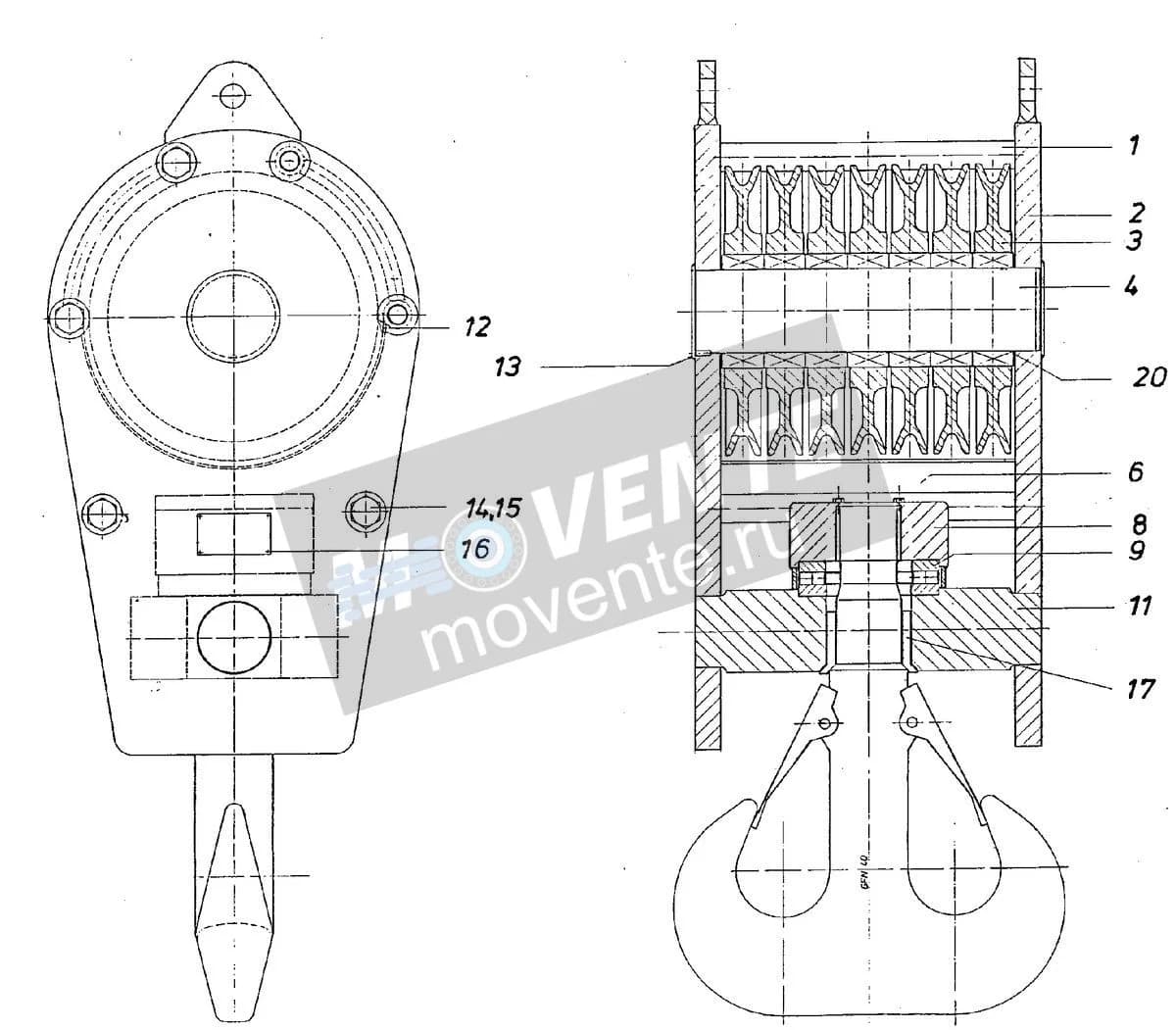 Подшипник с цилиндрическими роликами 746517908 Liebherr