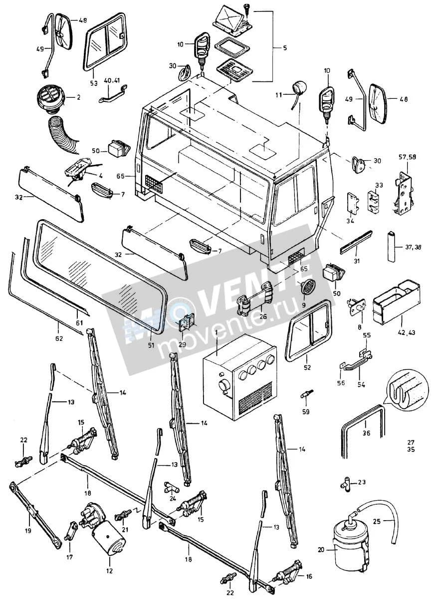 Подшипник стеклоочистителя 591011908 Liebherr