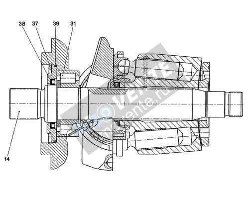 Роликоподшипник с цилиндрическими роликами 570118208 Liebherr