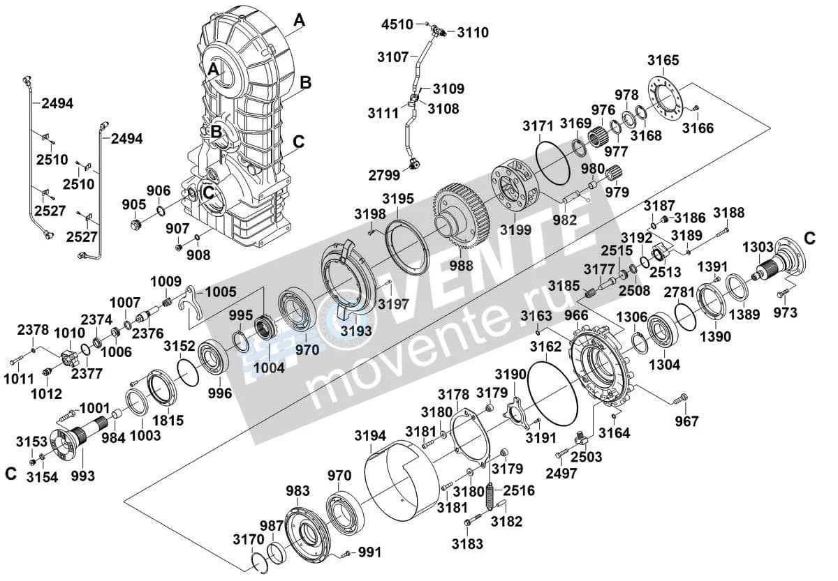 Шарикоподшипник радиальный 10877633 Liebherr