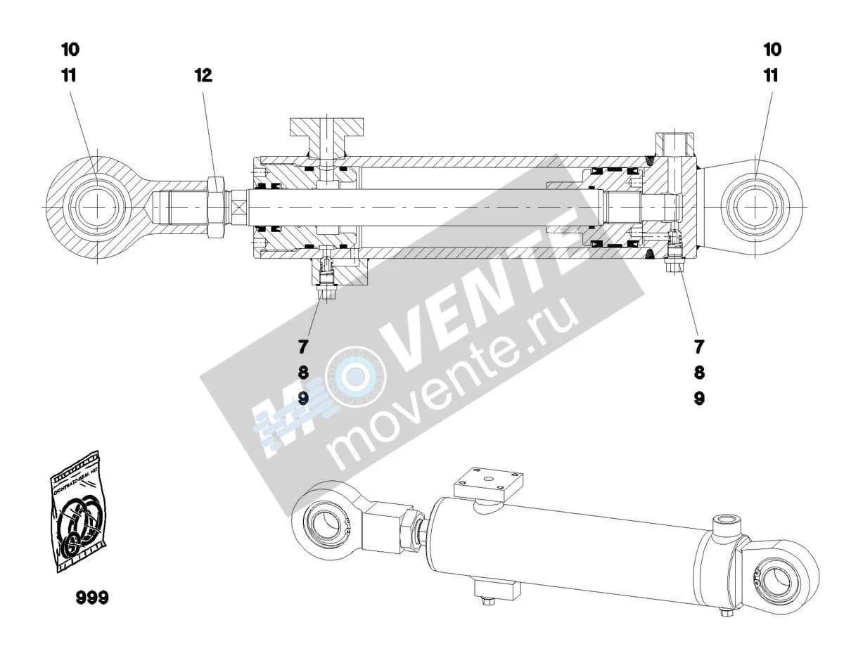 Подшипник шарнира 570133908 Liebherr
