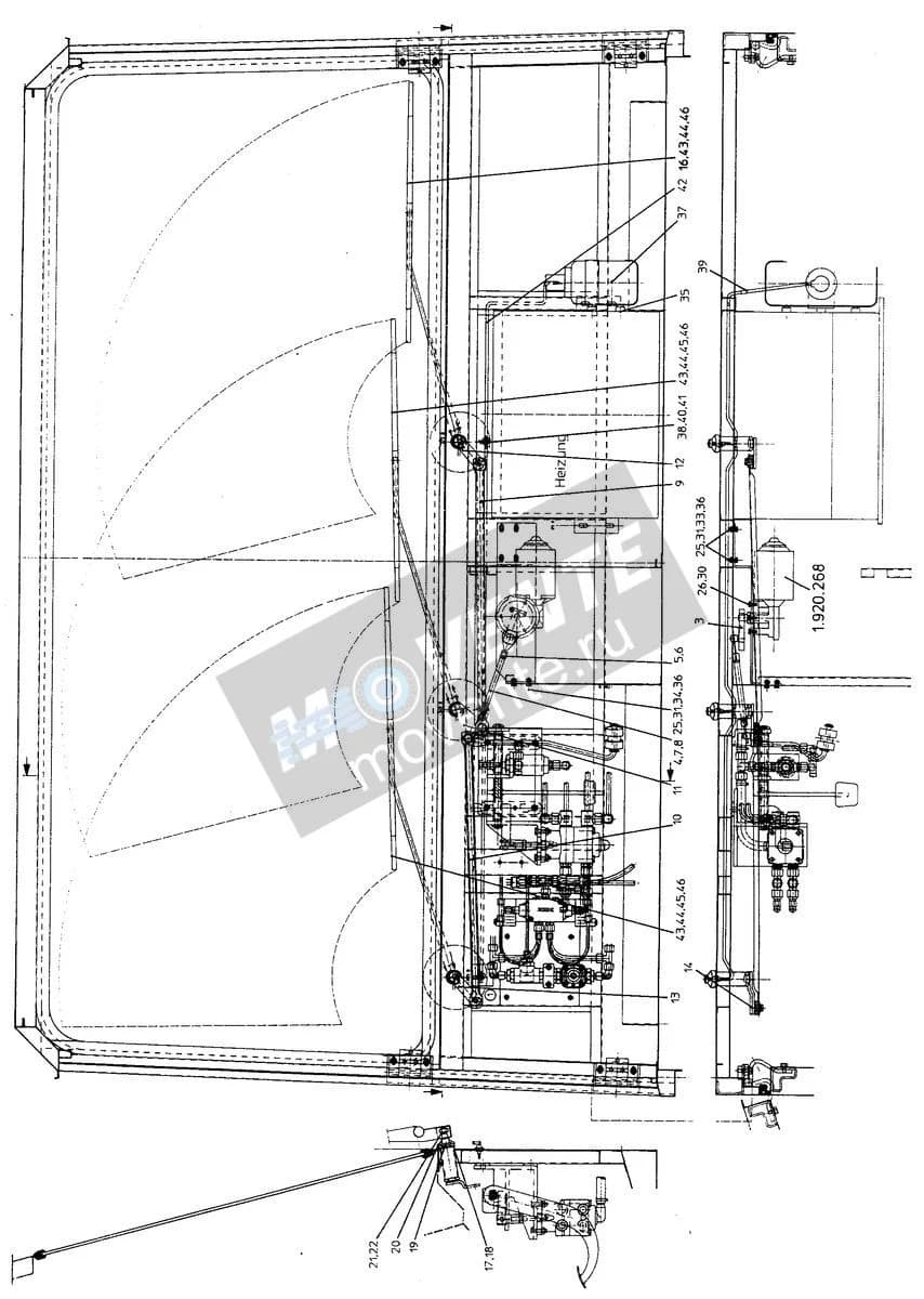 Подшипник стеклоочистителя 591058008 Liebherr