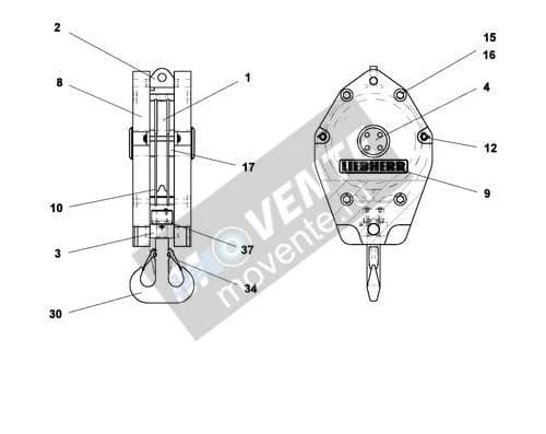 Подшипник с цилиндрическими роликами 10029576 Liebherr