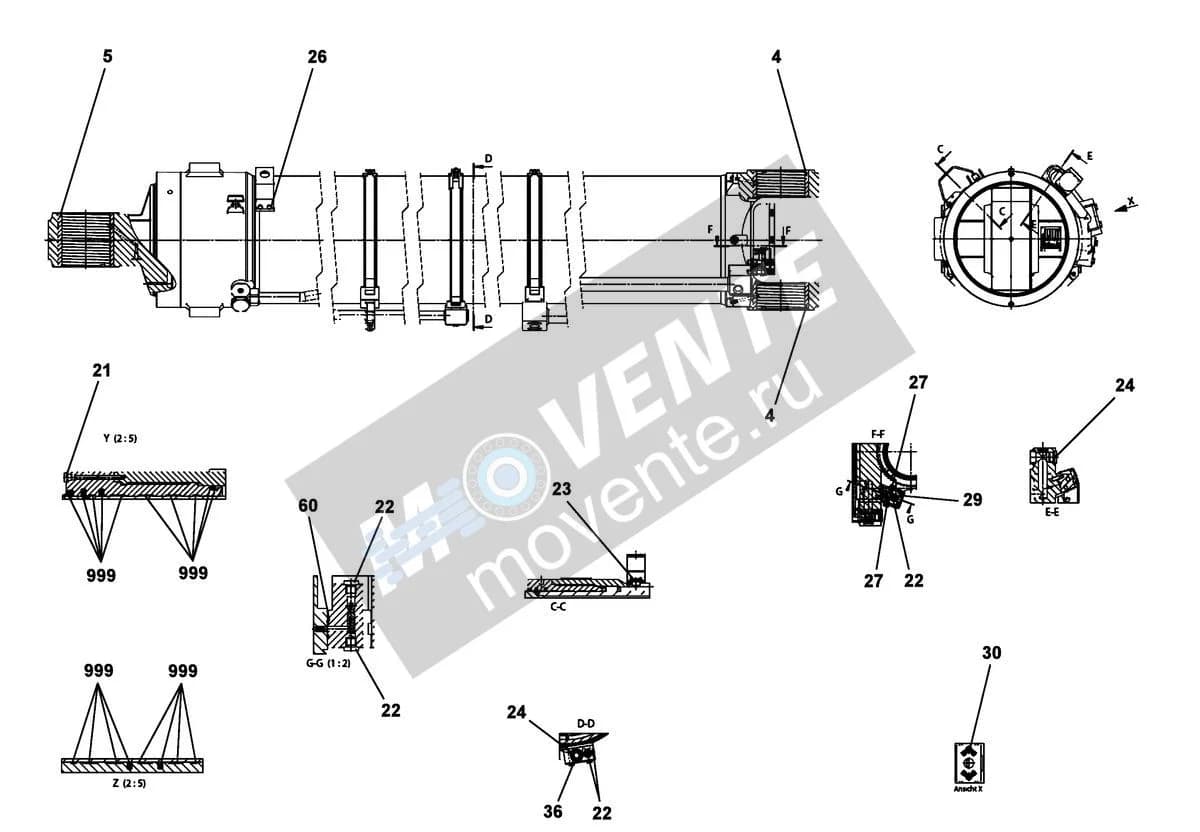 Подшипник скольжения 10873274 Liebherr