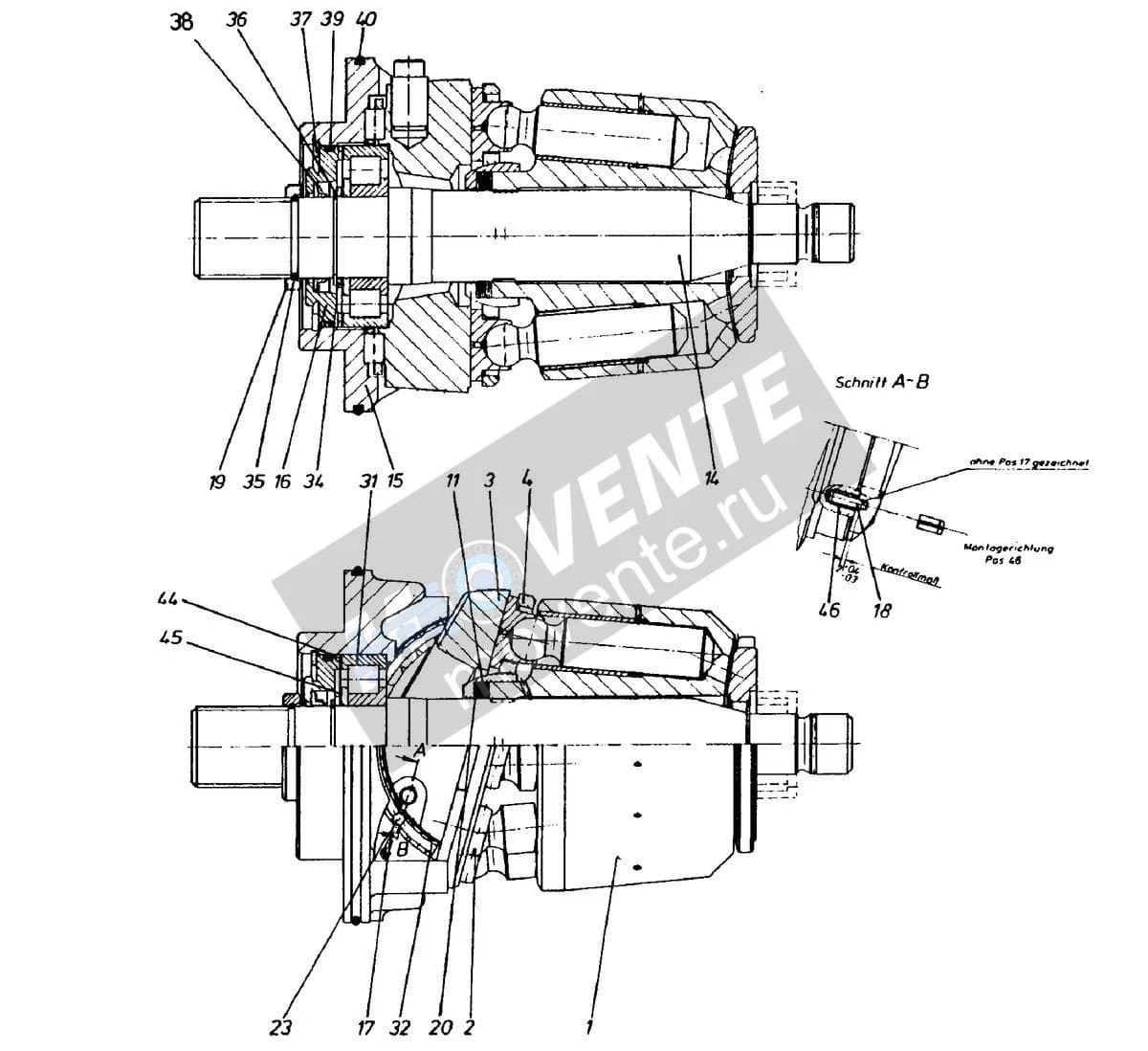 Роликоподшипник с цилиндрическими роликами 570051408 Liebherr