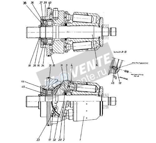 Роликоподшипник с цилиндрическими роликами 570051408 Liebherr
