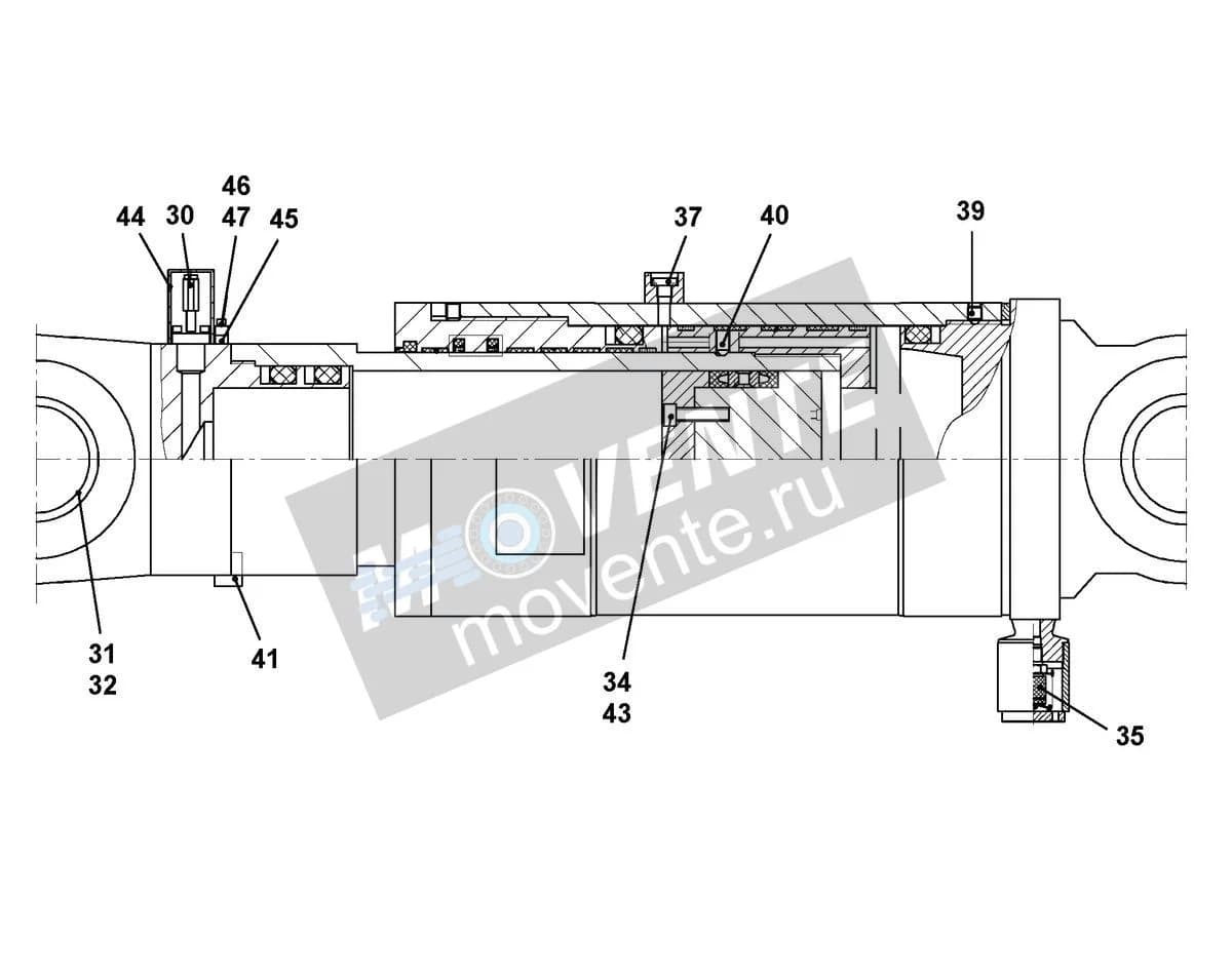 Подшипник шарнира 746917308 Liebherr