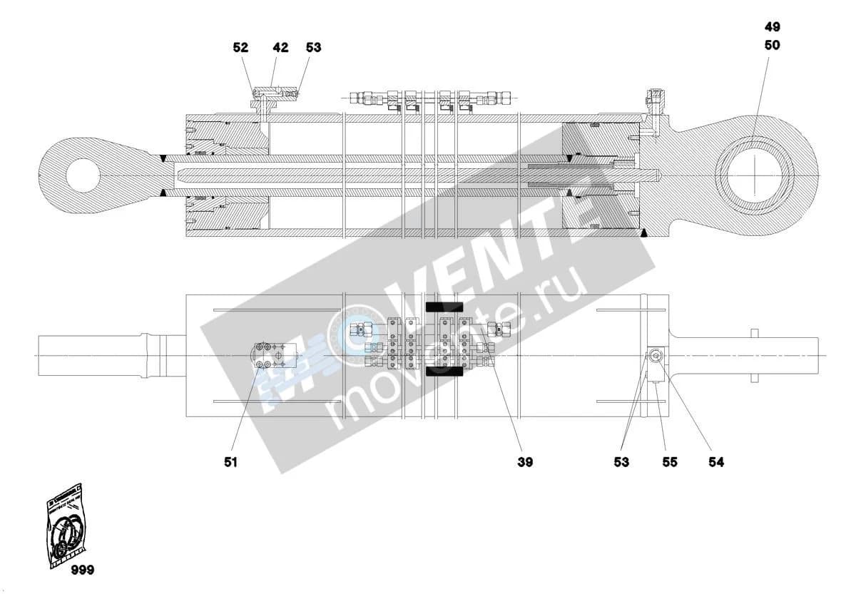 Подшипник шарнира 746916408 Liebherr