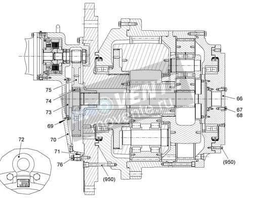 Роликоподшипник самоустанавливающийся 746140101 Liebherr