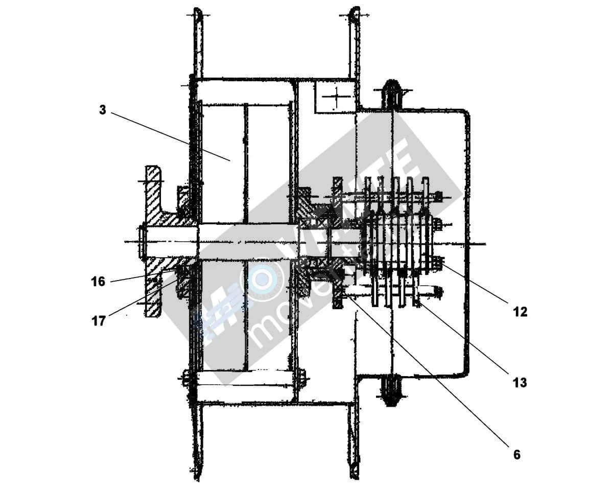 Шарикоподшипник радиальный 616152708 Liebherr