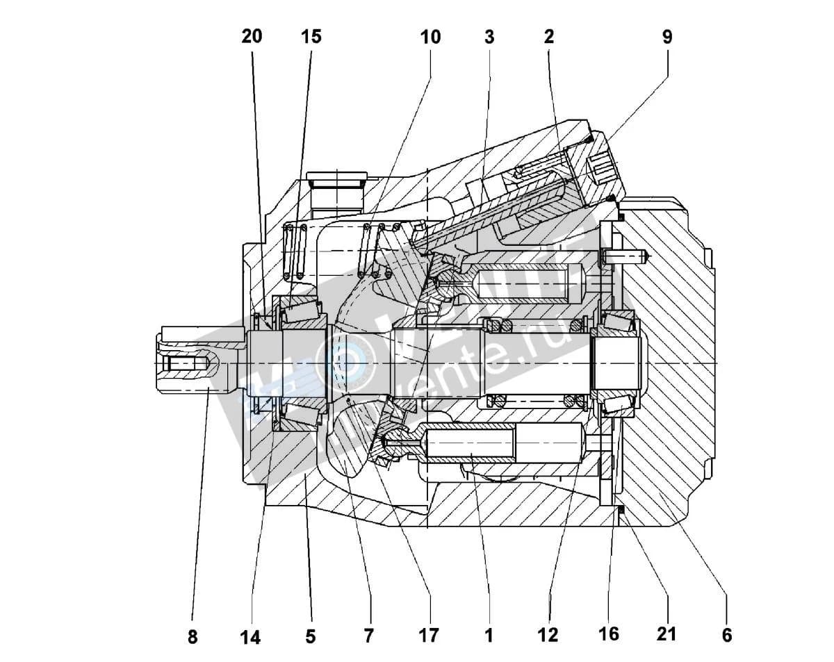 Роликоподшипник конический 7408797 Liebherr