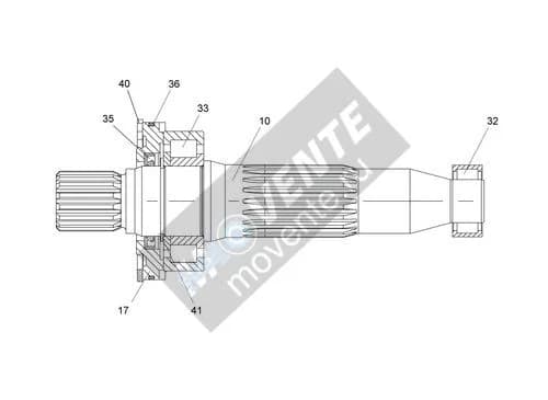 Роликоподшипник с цилиндрическими роликами 7382150 Liebherr