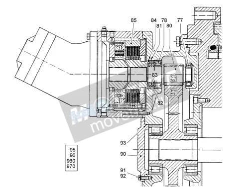 Роликоподшипник с цилиндрическими роликами 746412801 Liebherr