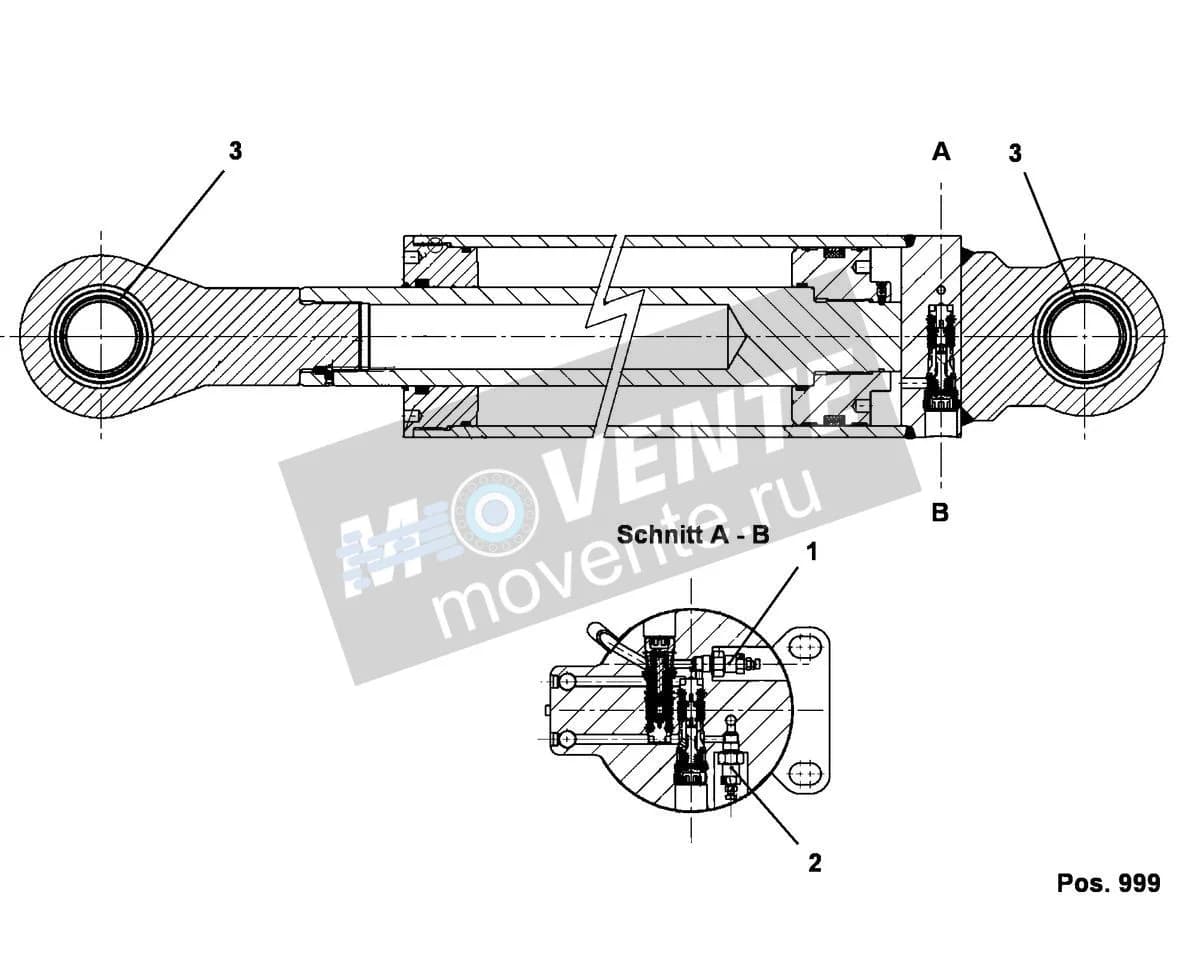 Подшипник шарнира 746910508 Liebherr